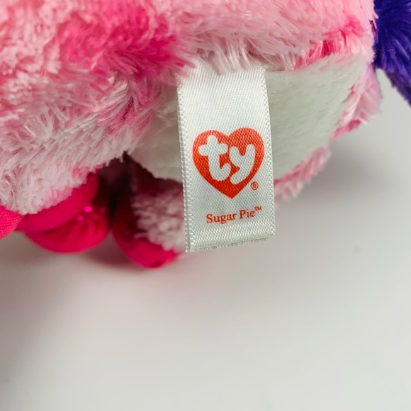 Ty Beanie Boos Sugar Pie Pink Valentine Unicorn Plush 9” Stuffed Animal Toy - Picture 5 of 10